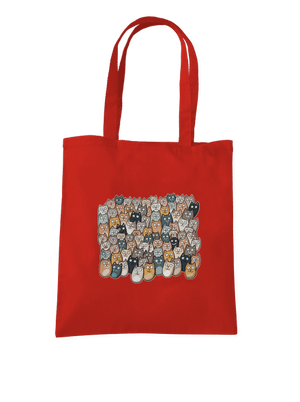 Találd meg az ördögöt táska Bright Red