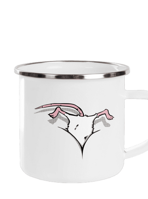 Egér a dekoltázsban pléhbögre White