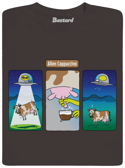 Alien Cappuccino férfi hosszú ujjú póló Bear Brown