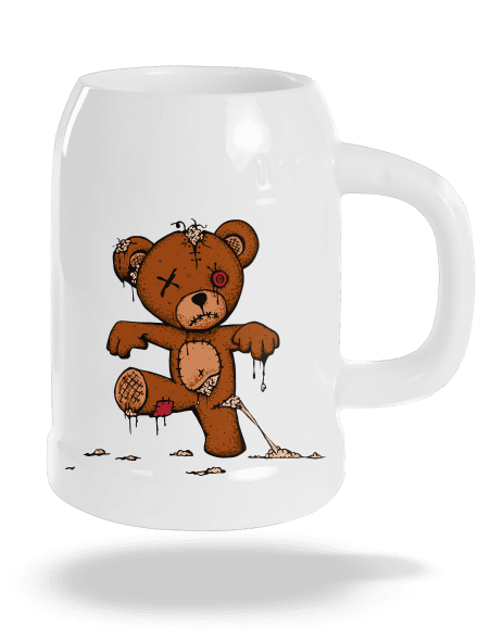 Zombie Teddy söröskorsó White