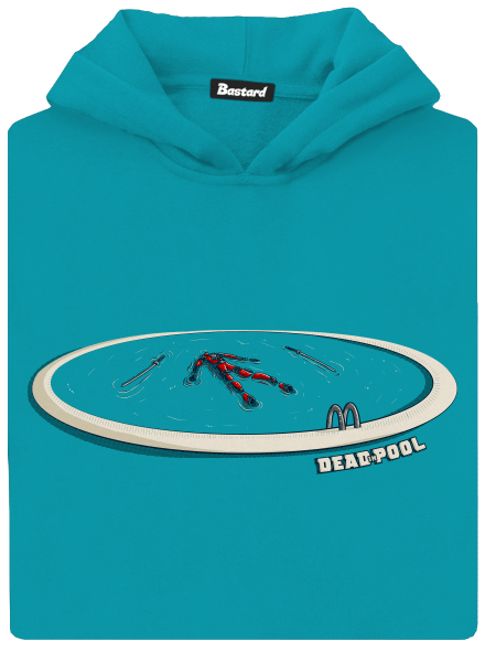 Dead in pool gyerek kenguruzsebes pulóver Hawaiian Blue