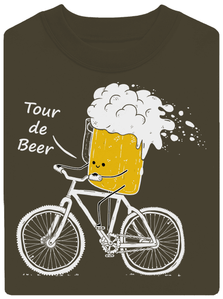 Tour de beer unisex crewneck Urban Khaki