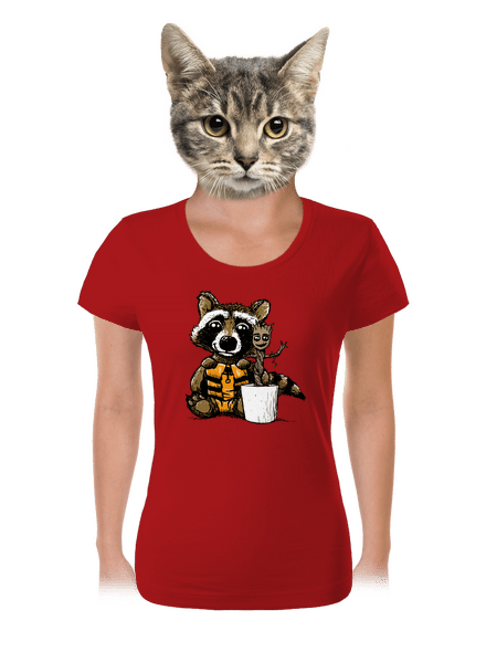 A galaxis őrzői női póló Red Mal