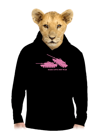 Tankok gyerek kenguruzsebes pulóver Black