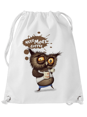 I need more coffee hátizsák White