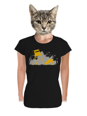 Erdei harmónia prémium női póló Black