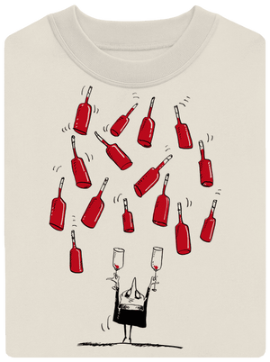 Boldog borász unisex crewneck Off White