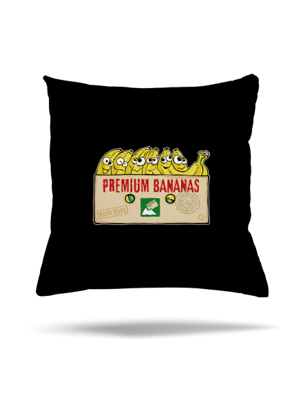 Premium Bananas párna Black