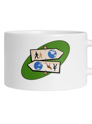 Hosszú távú menetelés macaron bögre White