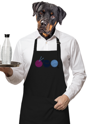 Macska kötény Black