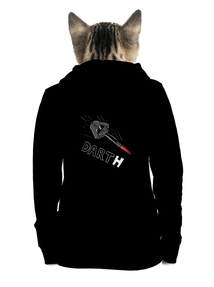 Dart(h) cipzáras női pulóver Black