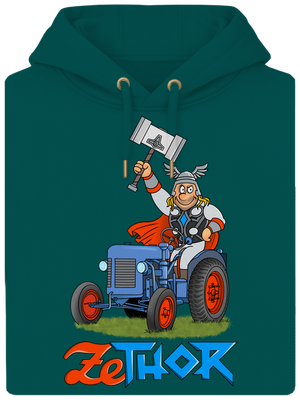 ZeThor unisex prémium pulóver Emerald Green