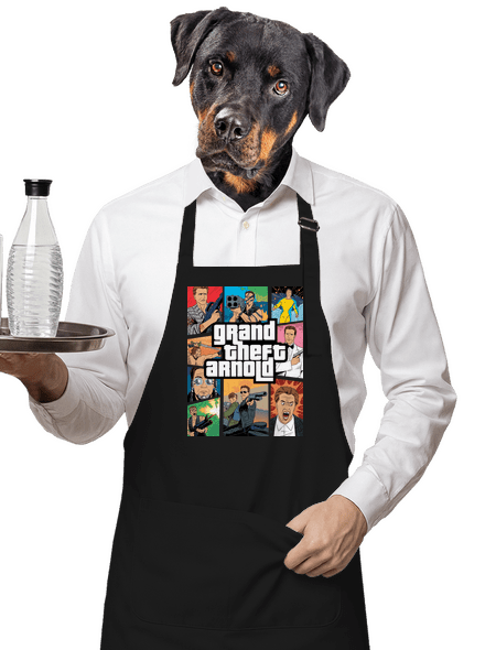 Grand Theft Arnold kötény Black