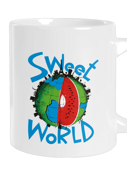 Sweet world nagy bögre White