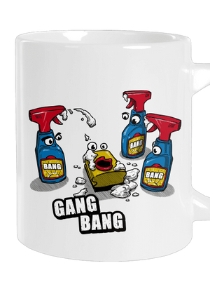 Gang bang nagy bögre White