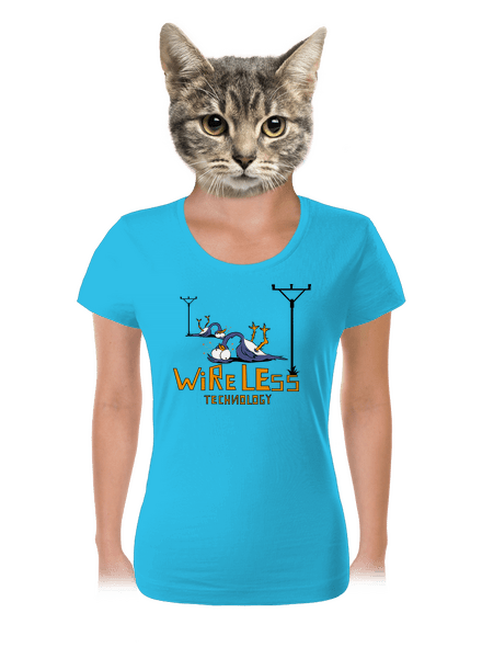Vezeték nélkül női póló Blue Atol