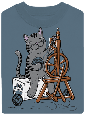 Dorombol a macska unisex crewneck Nordic Blue