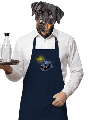 Szívem fénye kötény Navy