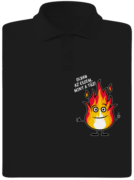 Olyan az eszem, mint a tűz! férfi pólóingek Black