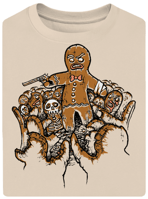 Mézeskalács apokalipszis unisex túlméretezett póló Almond