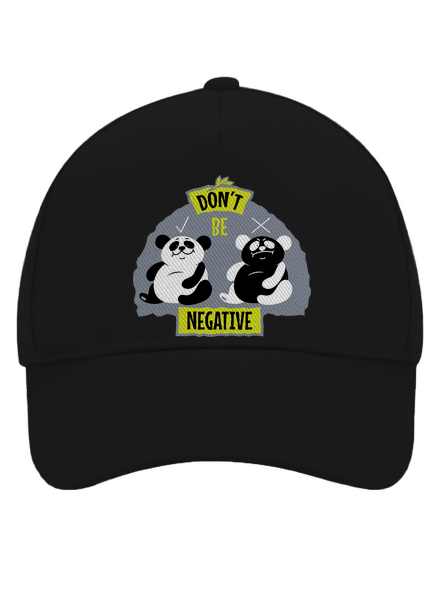 Don't be negative baseballsapka Black