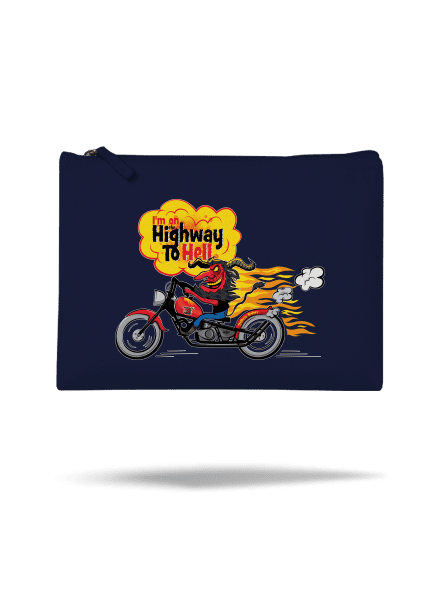 Highway to hell kis táska French Navy