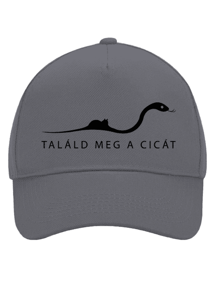 Találd meg a cicát baseballsapka Graphite grey