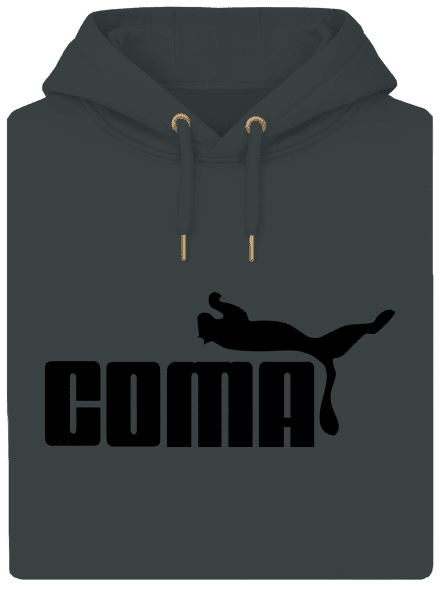 Coma unisex prémium pulóver Charcoal