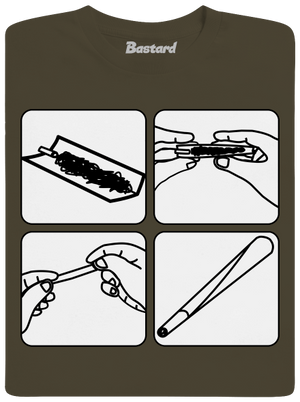 Joint férfi hosszú ujjú póló Urban Khaki