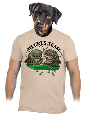 Silurus team férfi póló Sand