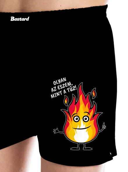 Olyan az eszem, mint a tűz! férfi alsó nadrág Black
