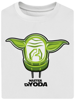 Master DiYoda unisex túlméretezett póló White