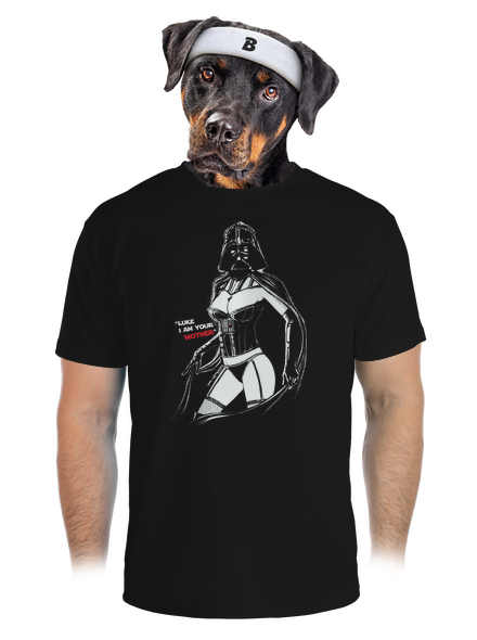 Mrs. Vader férfi sportpóló Black
