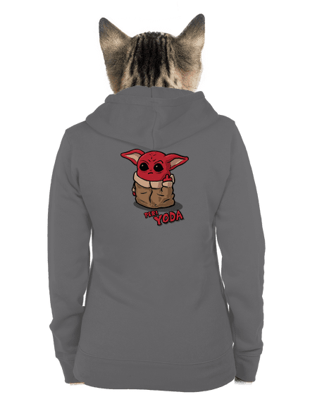 Peri Yoda cipzáras női pulóver Steel Gray