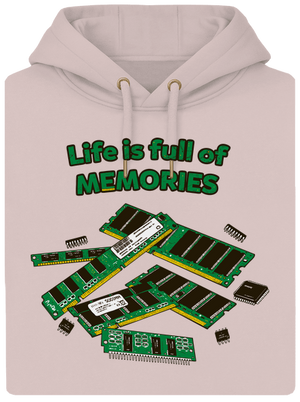 Memóriában tárolva unisex prémium pulóver Rose Chalk