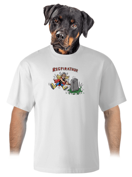 Respirathor unisex túlméretezett póló White