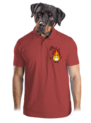 Olyan az eszem, mint a tűz! férfi pólóingek Burgundy
