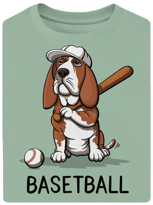 Basetball unisex túlméretezett póló Sage