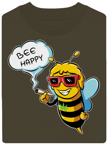 Bee happy unisex crewneck Urban Khaki