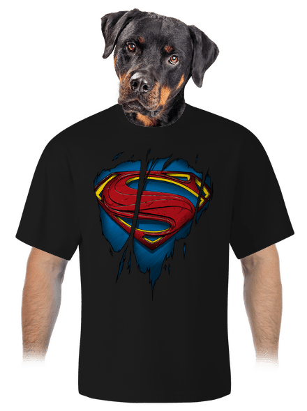Superman Inside unisex túlméretezett póló Black