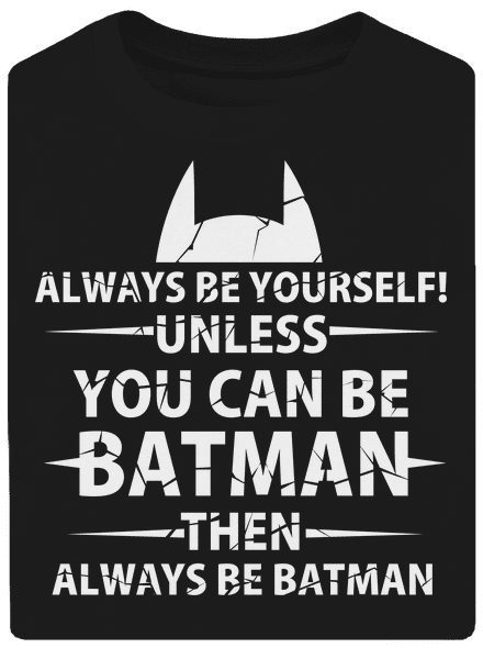 Batman unisex túlméretezett póló Black