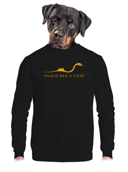 Találd meg a cicát unisex crewneck Black