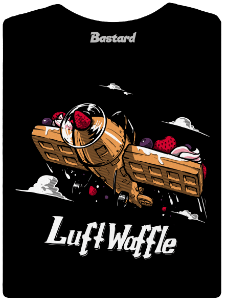 Luftwaffle prémium női póló Black