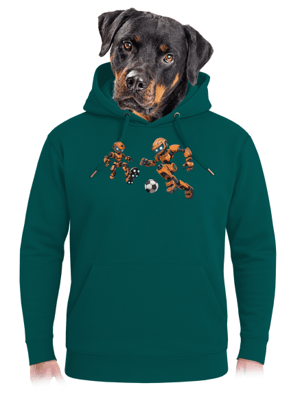 AI futball unisex prémium pulóver Emerald Green