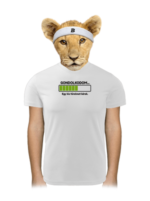 Gondolkodom gyerek sport póló White