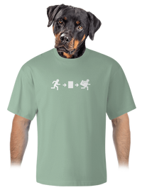 unisex túlméretezett póló