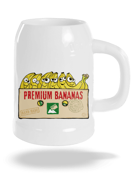 Premium Bananas söröskorsó White