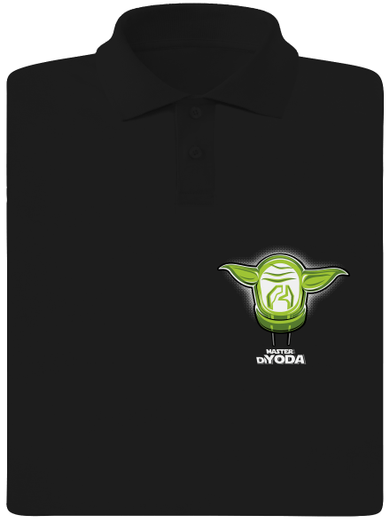 Master DiYoda férfi pólóingek Black