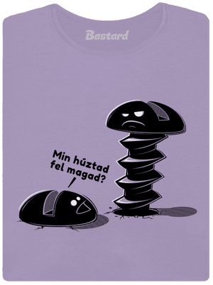 Felhúzva női póló elasztikus alsó szegéllyel Lavender