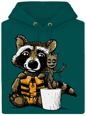 A galaxis őrzői unisex prémium pulóver Emerald Green